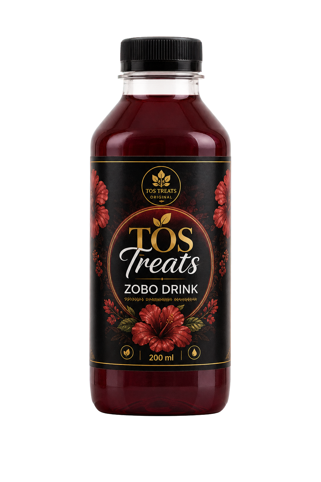 Finished TOS Treats Zobo bottle
